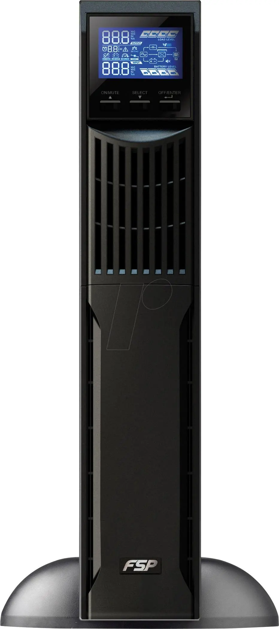 UPS FSP Group Champ Rack 1K, 1000VA, 900W, LCD, 3 Schuko, USB, RS-232 - image 2