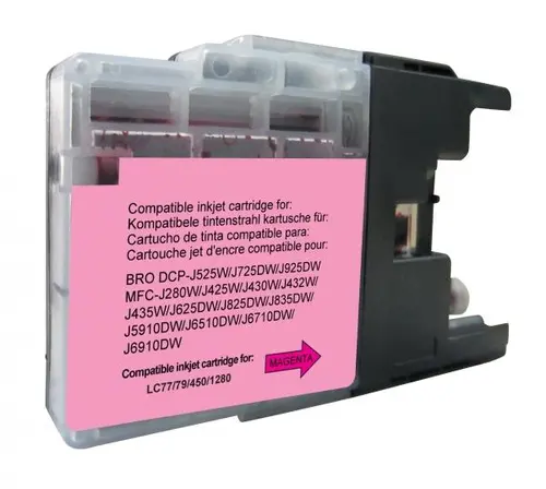 Мастилница GENERINK LC1280XL/1240/1220, BROTHER, Magenta - image 1