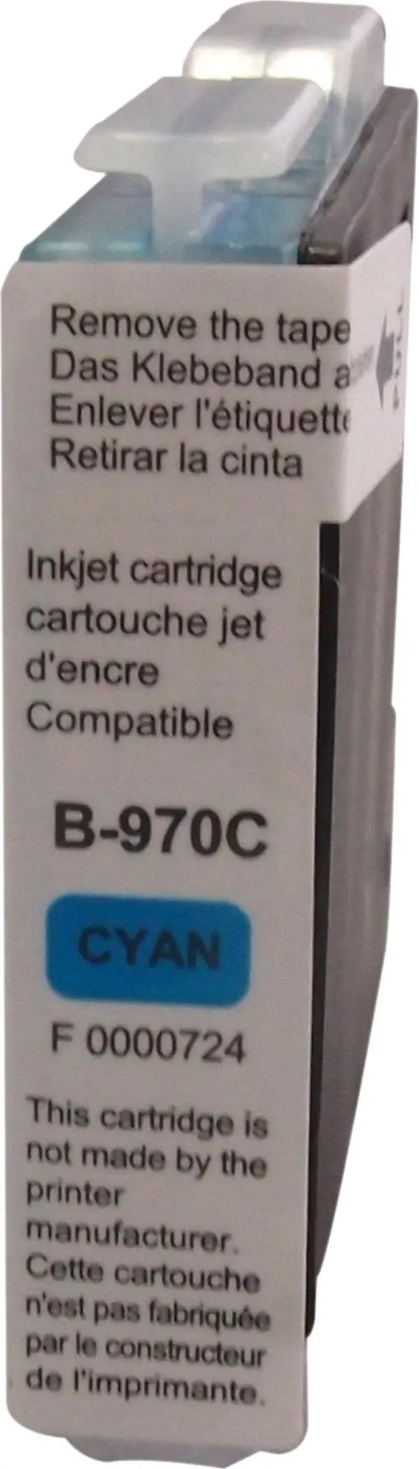 Мастилница UPRINT LC970.LC1000 BROTHER, Cyan - image 1