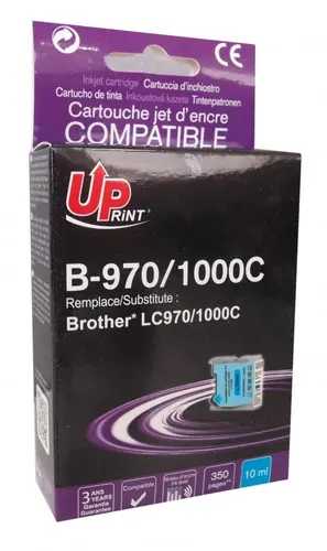 Cartuș de cerneală UPRINT LC970.LC1000 BROTHER, Cyan - 1