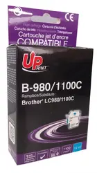 Мастилница UPRINT LC980/1100 BROTHER, Cyan