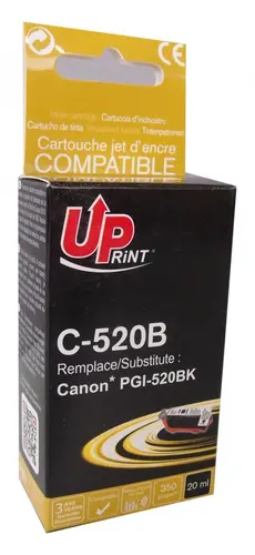 Cartuș de cerneală UPRINT PGI520 CANON, Cu cip, Negru - 1