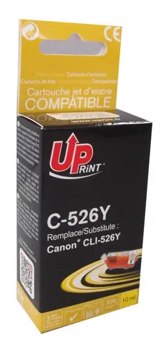 Cartuș de cerneală UPRINT CLI526 CANON, Cu cip, Yellow - 1