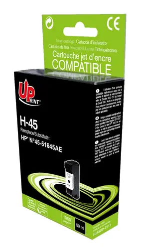Мастилена касета, UPRINT, Черен – съвместима с HP 51645A