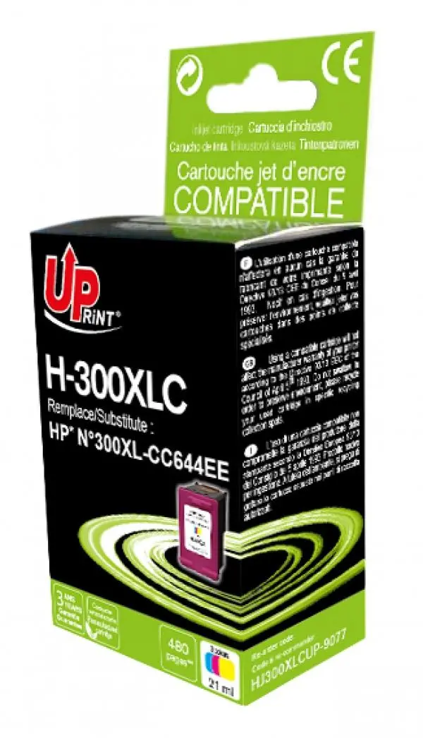 Cartuș de cerneală, UPRINT, Color – compatibil cu HP CC644EE, 300XL