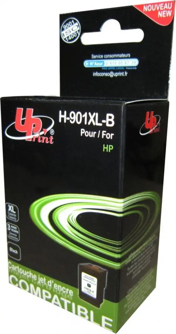 Cartuș de cerneală UPRINT CC654A HP, Negru