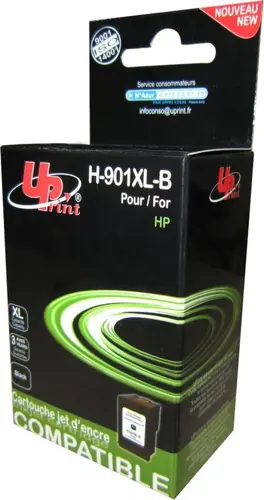 Мастилена касета, UPRINT, Черен – съвместима с HP CC654A