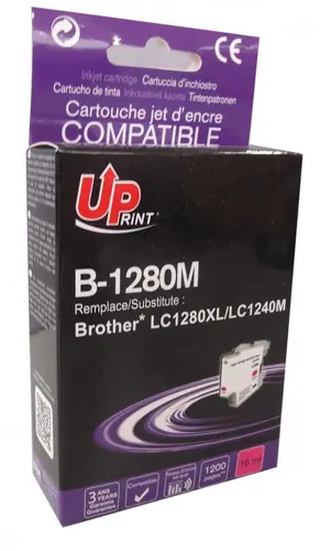 Cartuș de cerneală UPRINT LC1280XL/1240, BROTHER, Magenta - 1