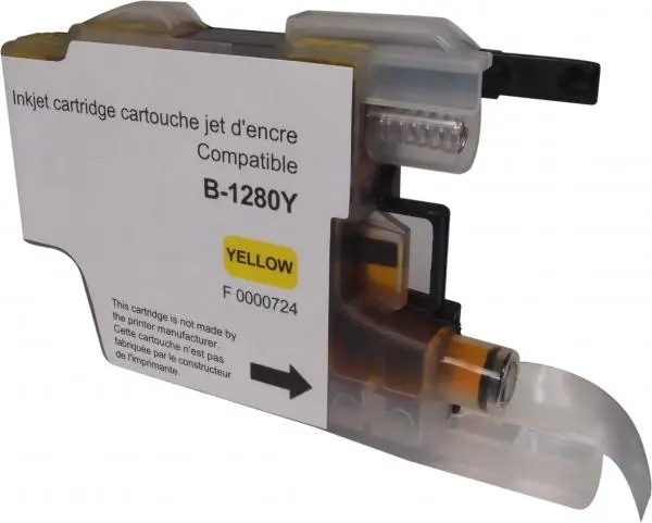 Мастилница UPRINT LC1280XL/1240 BROTHER, Yellow - image 1