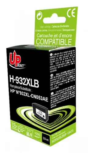 Мастилена касета, UPRINT, Черен – съвместима с HP CN053A