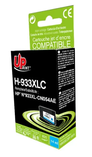 Cartuș de cerneală, UPRINT, Cyan – compatibil cu HP CN054A - 1