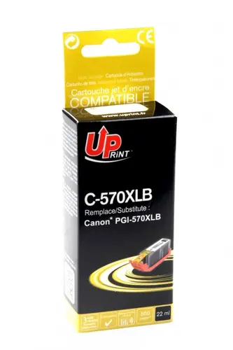 Δοχείο μελάνης UPRINT PGI 570XL CANON, Μαύρο - 1