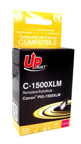 Δοχείο μελάνης UPRINT PGI1500 Canon, Κόκκινο - 1