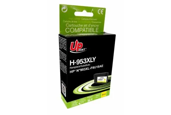 Cartuș de cerneală, UPRINT, 25 ml, Galben – compatibil cu HP F6U18AE (953XL), OfficeJet Pro 8210/8710/7720