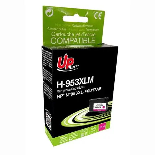 Cartuș de cerneală UPRINT F6U17AE, HP 953XL, OfficeJet Pro 8210/8710/7720, 25 ml, Magenta - 1