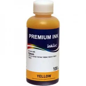 Sticlă cu cerneală INKTEC pentru Canon PGI-1200/1300/1400/1500/2500, MB2020/5020/5070/iB4020, 100 ml, Galben