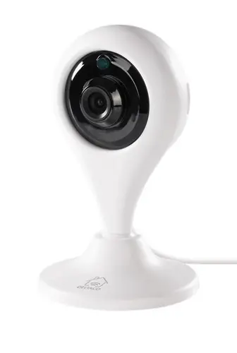 Смарт камера DELTACO SH-IPC01, 720p, WiFi, WiFi 2.4GHz, IR 10m, 1/4" CMOS, microSD, Бяла - image 2