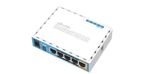 Access point wireless MiKrotik HAP RB951UI-2ND, 5 x 10/100 Mbps, PoE, Alb - 1