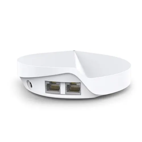 Безжичен рутер TP-Link Deco M5, AC1300, 2.4/5 GHz, 400 -  867 Mbps, Gigabit, (2-pack) - image 1