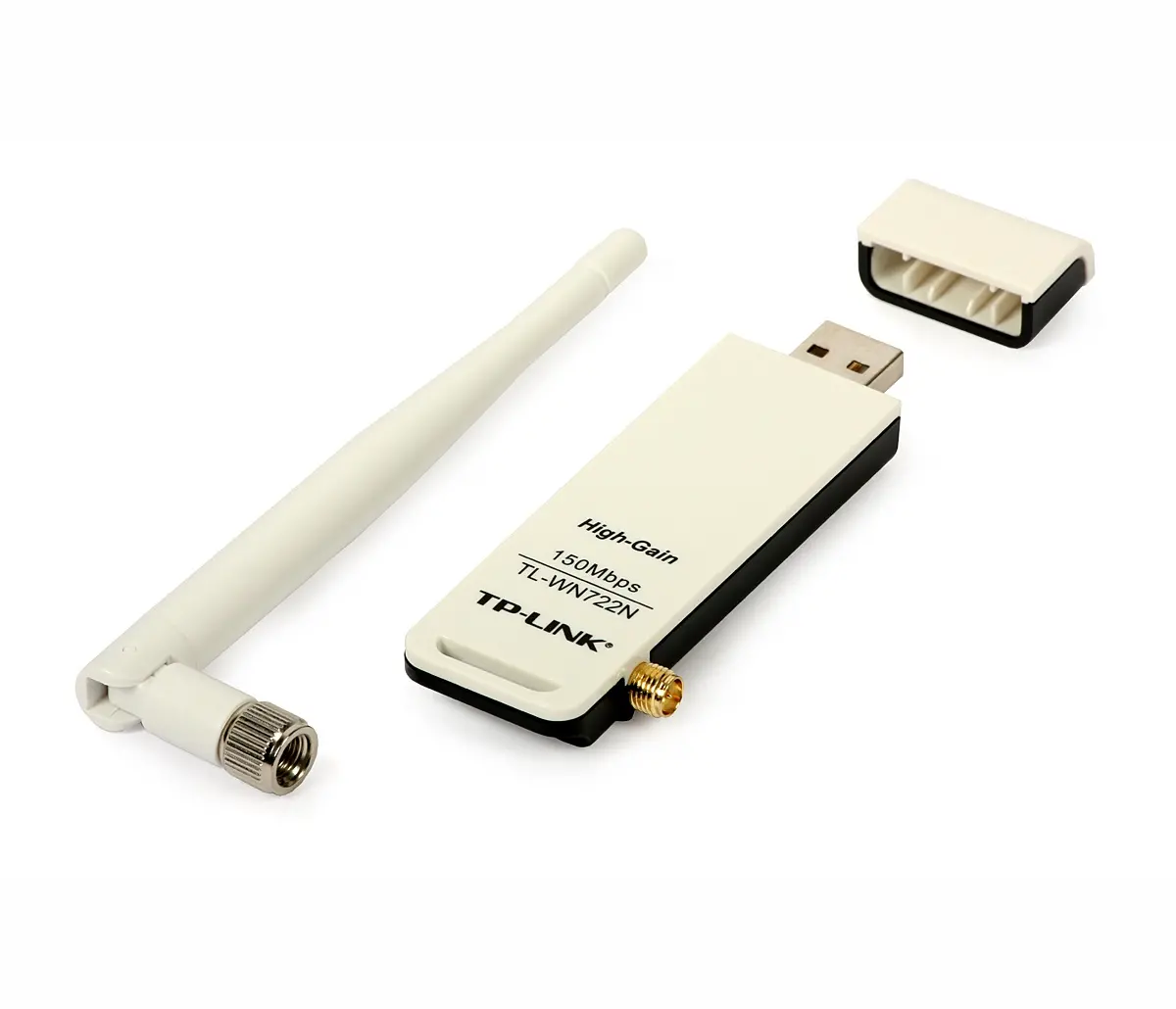 Безжичен адаптер TP LINK TL-WN722N, USB, 2T2R, 2.4Ghz, 802.11n/g/b - image 2