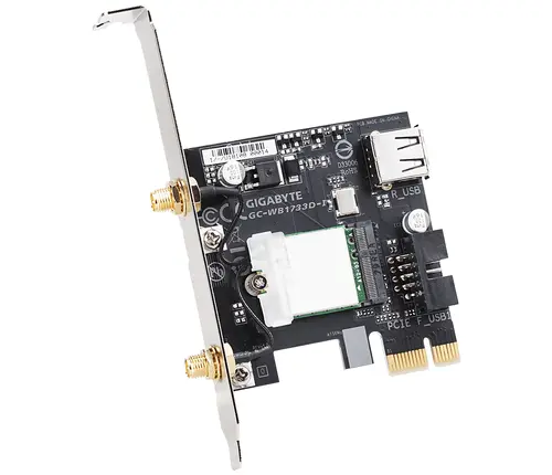 Ασύρματος προσαρμογέας PCI Express Gigabyte GC-WB1733D-I, 2x2 802.11ac 160MHz, Bluetooth 5.0 - 2