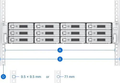 Комплект за релси за стелаж Synology RKS-02, 61 cm, Сив - image 1