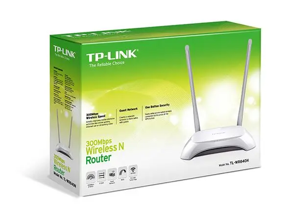 Безжичен рутер TP-LINK TL-WR840N, 2.4 GHz, 300Mbps, 10/100 - image 3