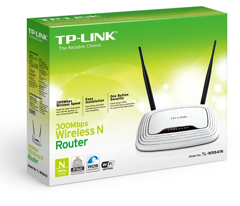 Безжичен рутер TP-LINK TL-WR841N, 2.4 GHz, 300Mbps, 10/100 - image 4