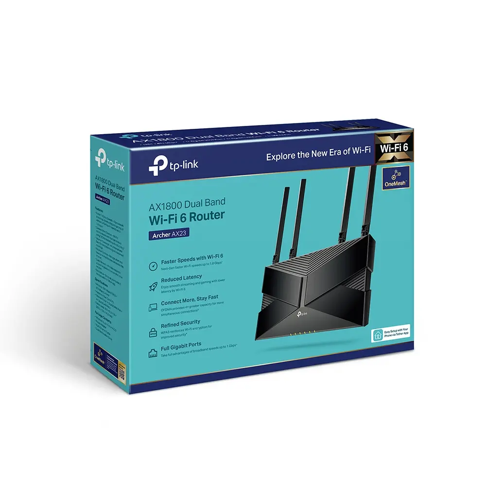 Безжичен рутер TP-Link Archer AX23 AX1800 WiFi6, 2.4/5 GHz, 574 - 1201 Mbps, 10/100/1000 - image 8