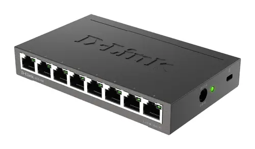 Суич D-Link DGS-108/E, 8 портов, 10/100/1000, Gigabit, метален корпус - image 1