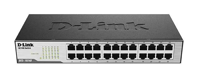 Switch D-Link DES-1024D/E, 24 θυρών 10/100, Desktop, rack mount