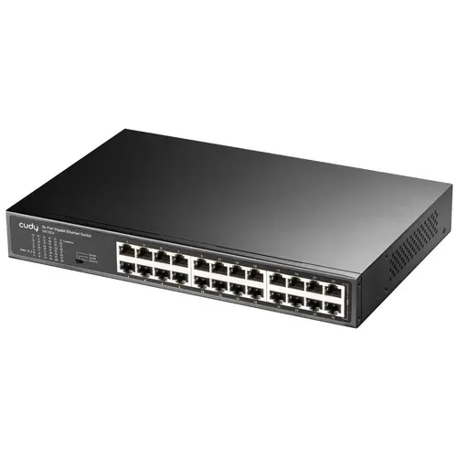 Суич Cudy GS1024, 24 портов, 10/100/1000, Auto-MDI/MDIX, за 19" rack - image 2