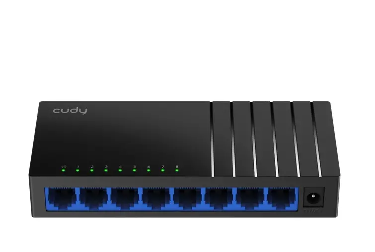 Комутатор, Cudy GS108D 8-Port Gigabit Desktop Switch, 8 10/100/1000M RJ45 Ports, Desktop Plastic Case