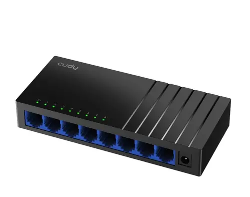 Комутатор, Cudy GS108D 8-Port Gigabit Desktop Switch, 8 10/100/1000M RJ45 Ports, Desktop Plastic Case - image 1