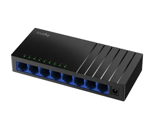 Комутатор, Cudy GS108 8-Port Gigabit Metal Switch, 8 10/100/1000M RJ45 Ports, Desktop Metal Case - image 1