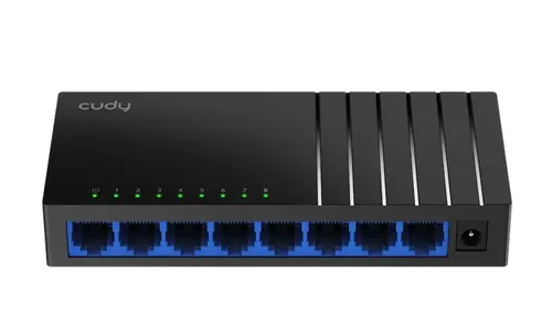 Комутатор, Cudy GS108 8-Port Gigabit Metal Switch, 8 10/100/1000M RJ45 Ports, Desktop Metal Case