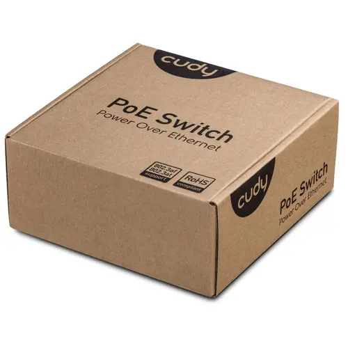 Суич Cudy GS1005P, 5 портов, 10/100/100, PoE+ Switch 60W, Uplink порт - image 5