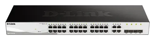 Switch D-Link DGS-1210-28, 28 de porturi 10/100/1000 Gigabit Smart Switch including 4 x 1000Base-T /SFP ports, administrabil, pentru montare în rack - 1