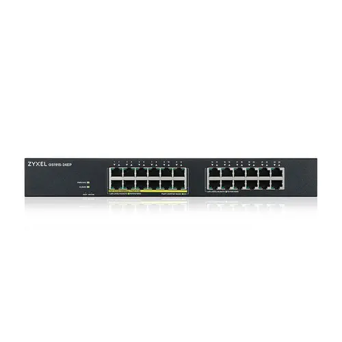 Суич ZyXEL GS1915-24EP, 24-портов, Gigabit, Управляем, Монтаж в шкаф, PoE - image 1