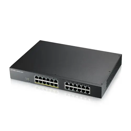 Switch ZyXEL GS1915-24EP, 24 porturi, Gigabit, Gestionabil, Montare în rack, PoE - 3