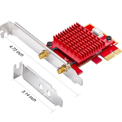 Κάρτα δικτύου Cudy WE3000S, PCIe, τριπλής ζώνης, 2.4/5~/6 GHz, 574 - 2400 Mbps - 3