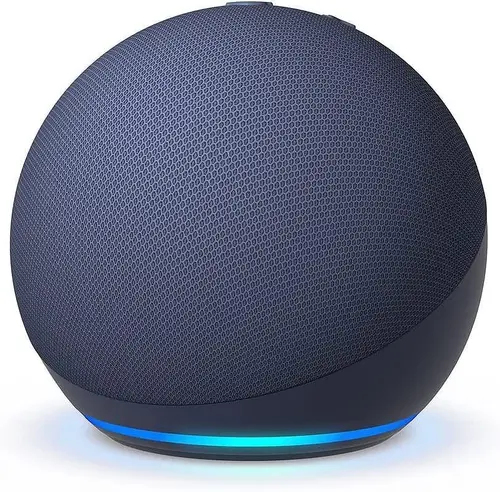Φορητό έξυπνο ηχείο Amazon Echo Dot 5, Φωνητικός βοηθός, Alexa, Σκούρο μπλε - 1