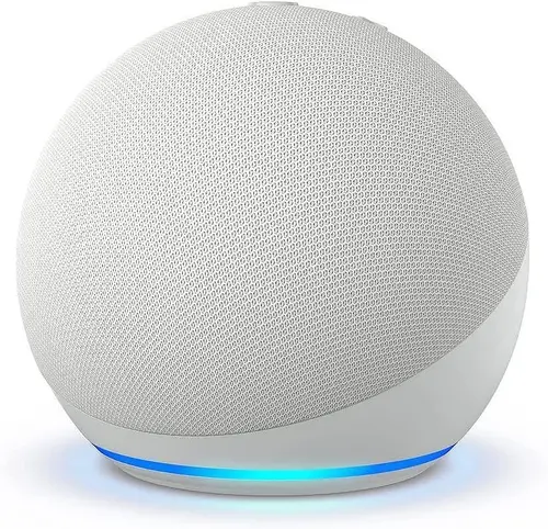 Boxă smart portabilă Amazon Echo Dot 5, Asistent vocal, Alexa, Albă - 1