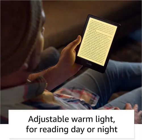 eBook четец Kindle Paperwhite 2022, Регулируема светлина, Bluetooth, IPX8, Черен - image 4