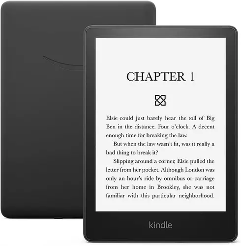 eBook четец Kindle Paperwhite 2022, 6.8", 16GB, WiFi, Регулируема светлина, Bluetooth, IPX8, Черен