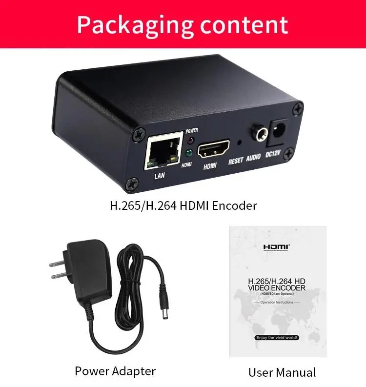 Encoder decoder ESTILLO HDSW0019M1, H.265-HEVC / H.264-AVC, HDMI - image 1