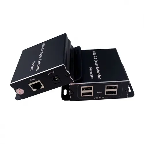USB Extender (ενισχυτής) ESTILLO ASKHU04-USB 1x4, ενισχύει το σήμα USB έως 100 m μέσω καλωδίου UTP CAT5e/6 - 1