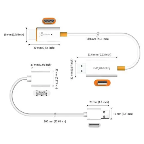 Προσαρμογέας j5create JVAW56, ScreenCast, HDMI, 2.4 GHz, 5 GHz, full HD - 3
