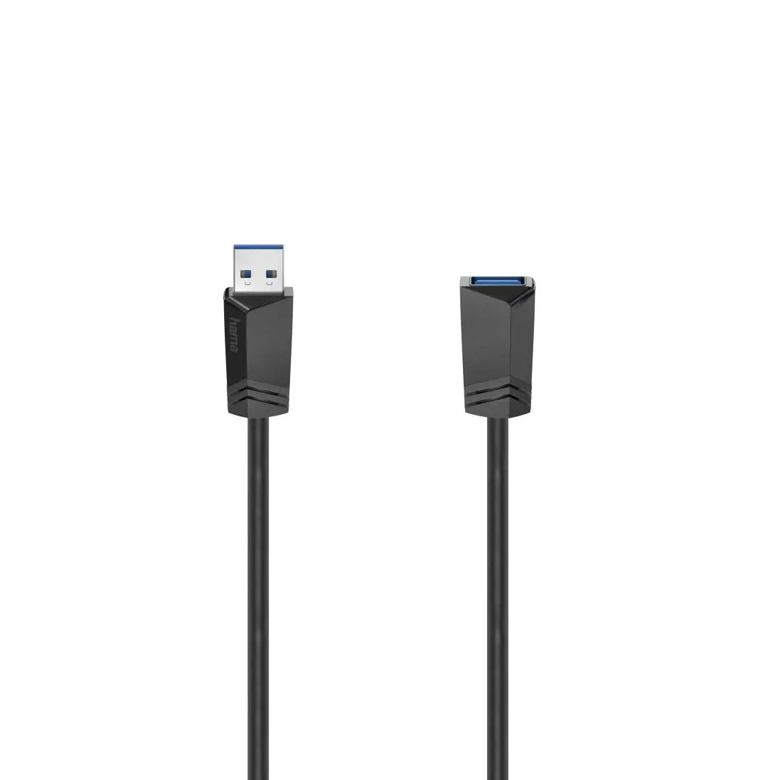 Καλώδιο προέκτασης HAMA, USB 3.0 A αρσενικό - USB-A θηλυκό, 1.5 m, Θωρακισμένο, Μαύρο