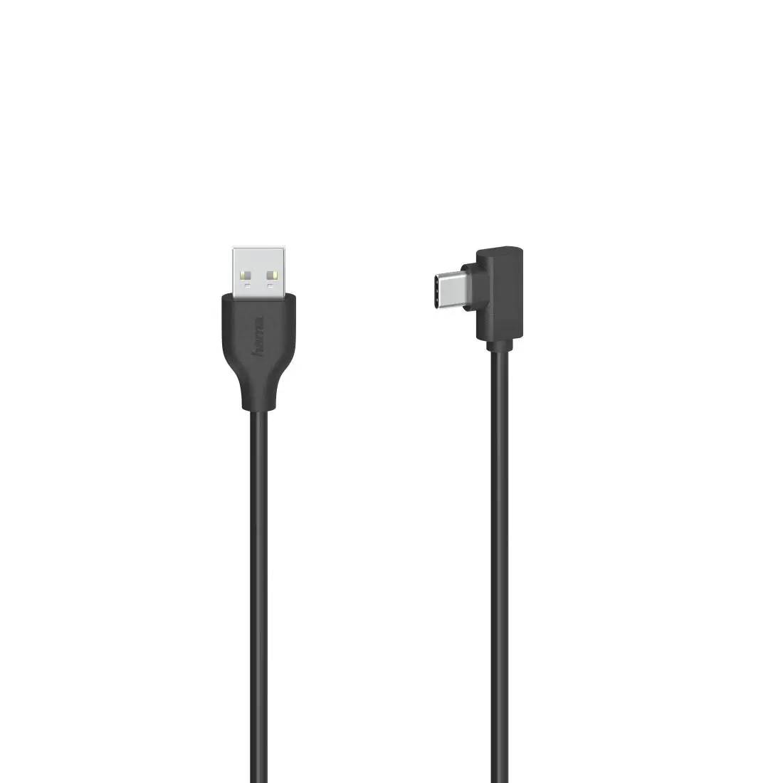 Καλώδιο HAMA USB-C αρσενικό - USB A, 90°, 0.75 m, USB 2.0, 480Mbit/s, Μαύρο